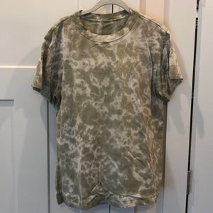 Lululemon All Yours Cotton T-Shirt Tie Dye, size 8
